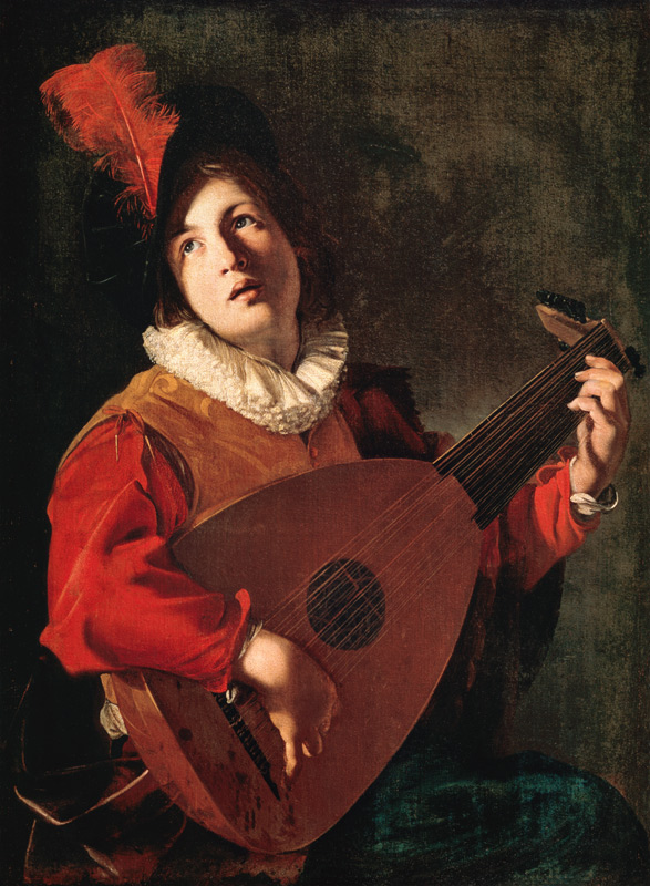 The Lute player from Bartolomeo Manfredi