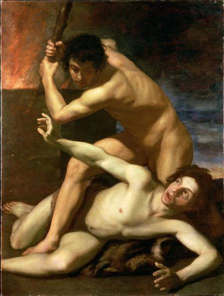 Cain murdering Abel from Bartolomeo Manfredi