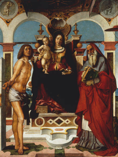 B.Montagna / Mary w.Child & Saints /Ptg. from Bartolomeo Montagna