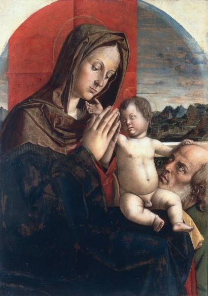 Mary w.Child & Joseph / Paint.Montagna from Bartolomeo Montagna