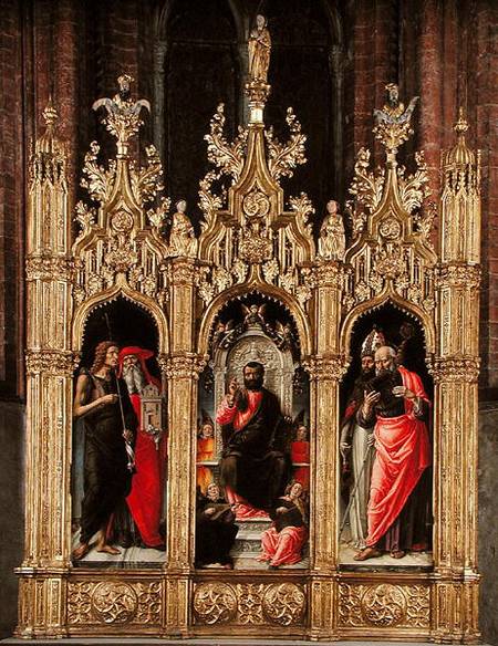 Triptych of Saint Mark from Bartolomeo Vivarini