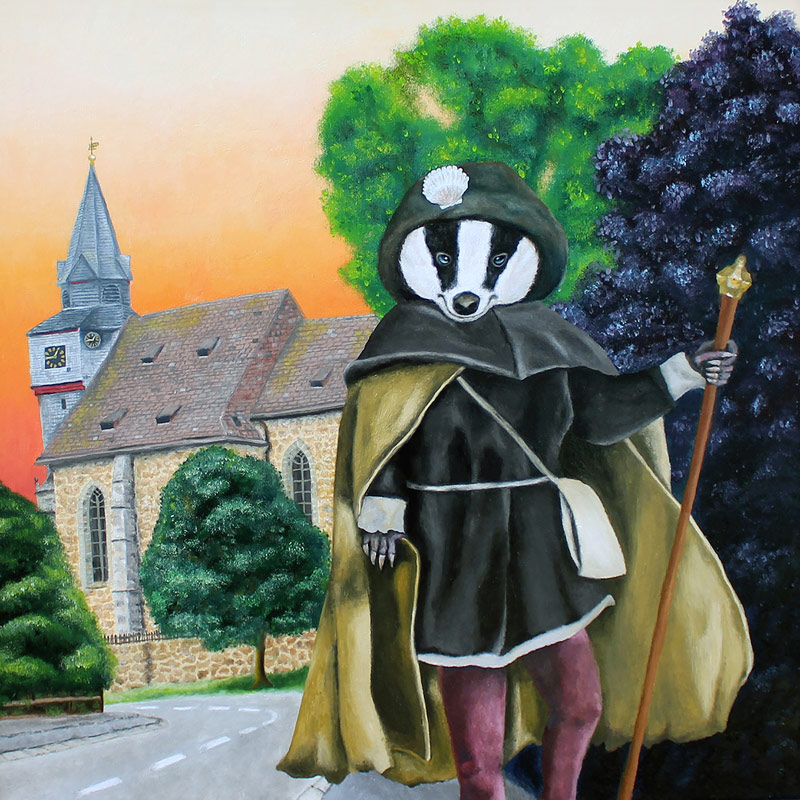 Badger on Pilgrimage from Basil Ringewaldt