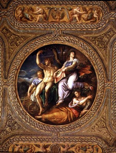 Agriculture, Pomona, Ceres and Neptune, from the ceiling of the library from Battista Franco