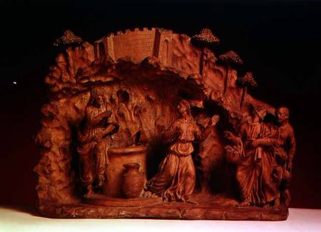 Christ and the Woman of Samaria (terracotta) from Benedetto  da Maiano