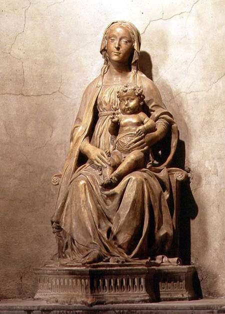 The Madonna of the Olives, detail of a tabernacle from Benedetto da Maiano and Giuliano da Maiano