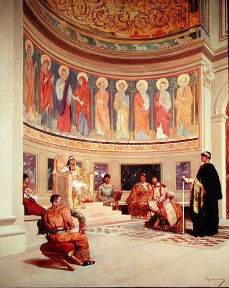 St John Chrysostom (c.347-407) exiled by Empress Eudoxia (d.404) from Benjamin Constant