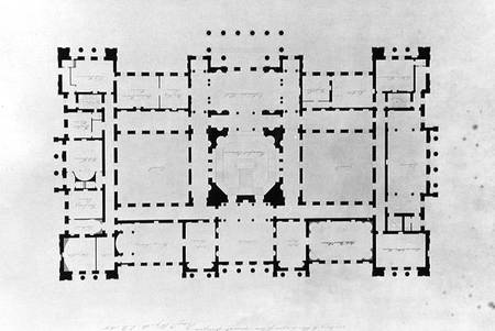 Plan of the principal floor from Benjamin Dean Wyatt