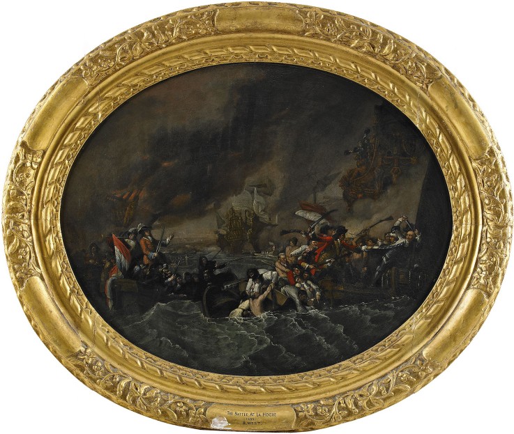 The Battle of La Hogue from Benjamin West