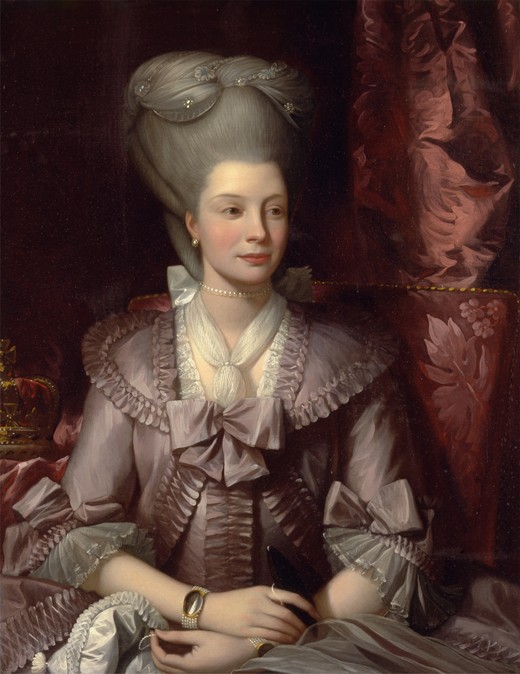 Queen Charlotte of the United Kingdom (1744-1818) from Benjamin West