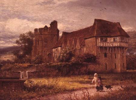 Stokesay Castle, Shropshire from Benjamin Williams Leader