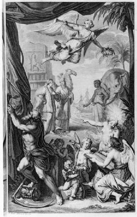 Frontispiece to 'Voyages...par le Muscovie, en Perse, et aux Indes Orientales' by Cornelis de Bruijn