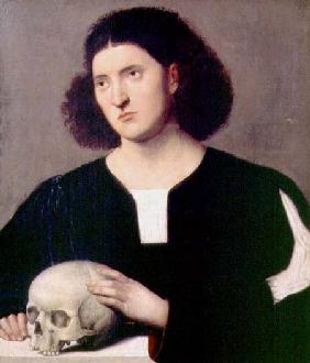 Portrait of a Young Man with a Skull