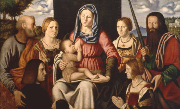 Mary, Child, Saints / Luini from Bernardino Luini