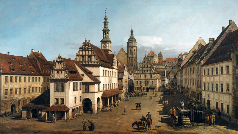 Der Marktplatz zu Pirna from Bernardo Bellotto