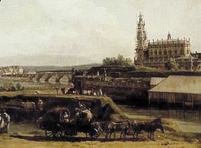 Elbufer con Dresden of this below the fortress works (part) from Bernardo Bellotto