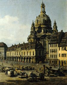 The new market in Dresden of Moritz -- Strasse out (part) from Bernardo Bellotto