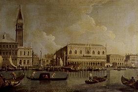 Doge palace and Piazzetta di San Marco of the Canale grandee out.