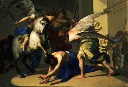 The Expulsion of Heliodorus from the Temple from Bernardo Cavallino