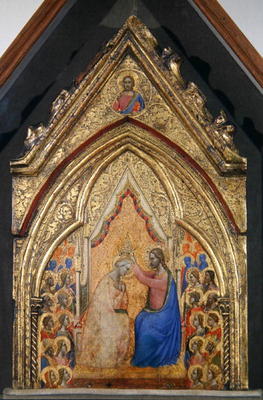 The Coronation of the Virgin (tempera on panel) from Bernardo Daddi