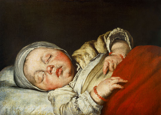 Sleeping child. from Bernardo Il Capuccino Strozzi