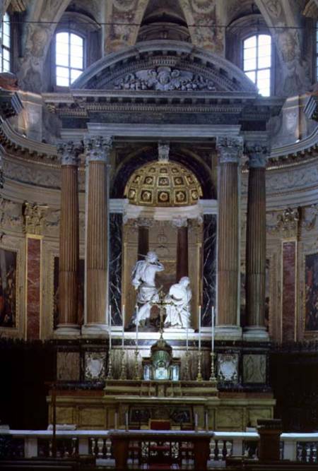 View of the High Altar Showing the Martyrdom of St. Paul from Bernini Algardi A. & Bitonto