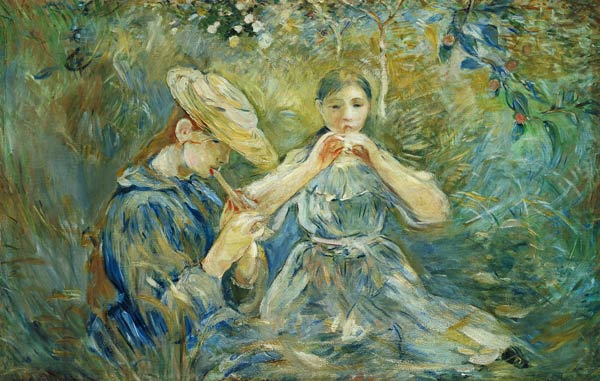 The flute concert in the garden from Berthe Morisot