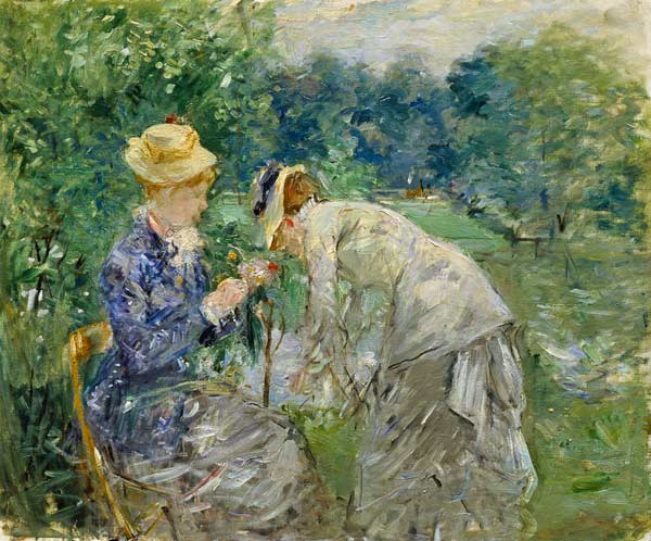 In the Bois de Boulogne from Berthe Morisot