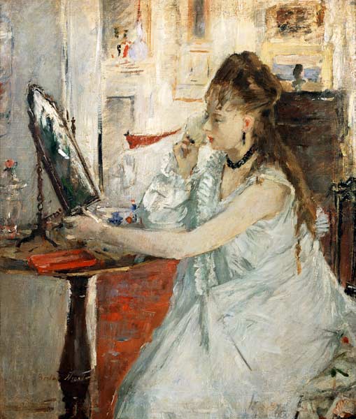 Young Woman Powdering her Face from Berthe Morisot