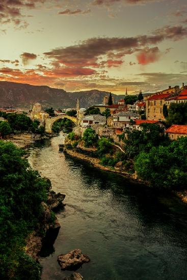 Mostar sunset