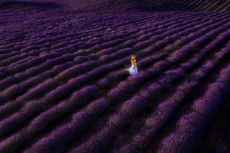 The woman in lavender