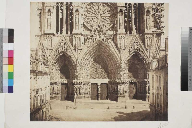 Reims: Westfassade der Kathedrale from Bisson Frères