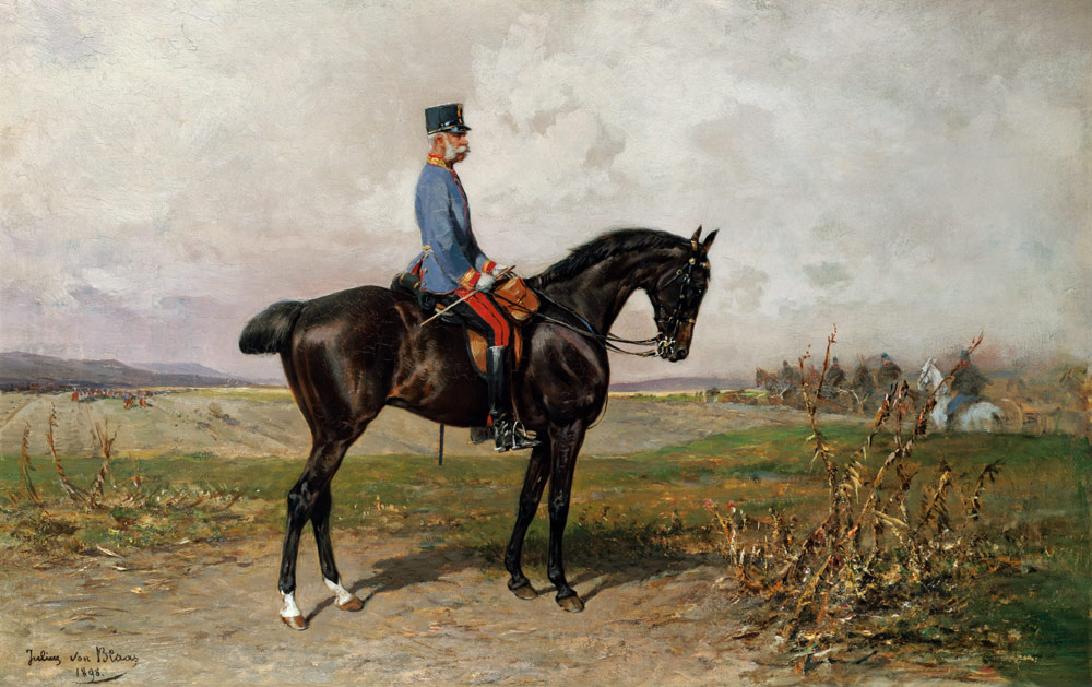 Franz Joseph, Equestrian Portrait from Blaas