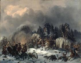 Szene dem russisch-franzoesischen Krieg 1812