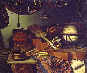 Still life with music instruments