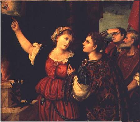 Augustus and the Tiburtine Sibyl from Bonifacio  Veronese