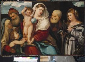 Die heilige Familie mit St. Katharina.