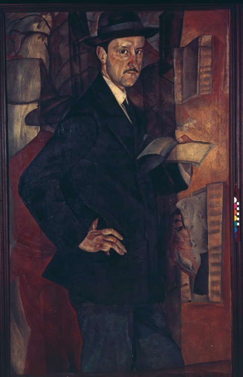 Portrait of the artist Mstislav Dobuzhinsky (1875-1957) from Boris Dimitrijew. Grigorjew