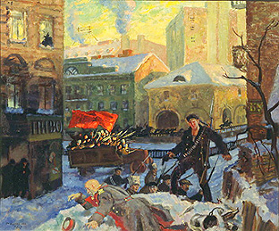 Der 27. Februar 1917. from Boris Michailowitsch Kustodiew