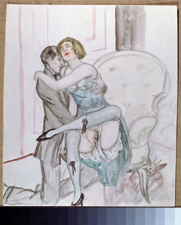 Erotic Scene from Boris Michailowitsch Kustodiew