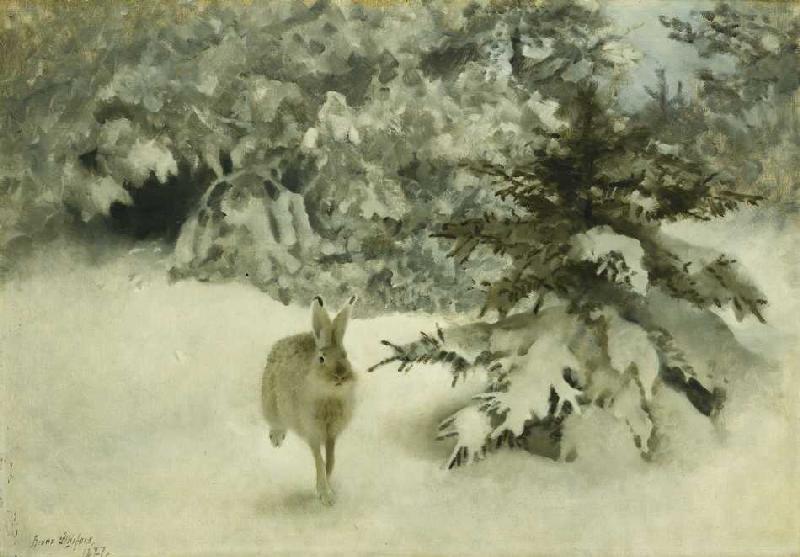 Ein Hase im Schnee from Bruno Andreas Liljefors