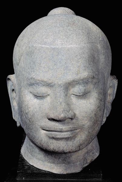 Head of King Jayavarman VII (1181-1218) Bayon Style, from Preah Khan