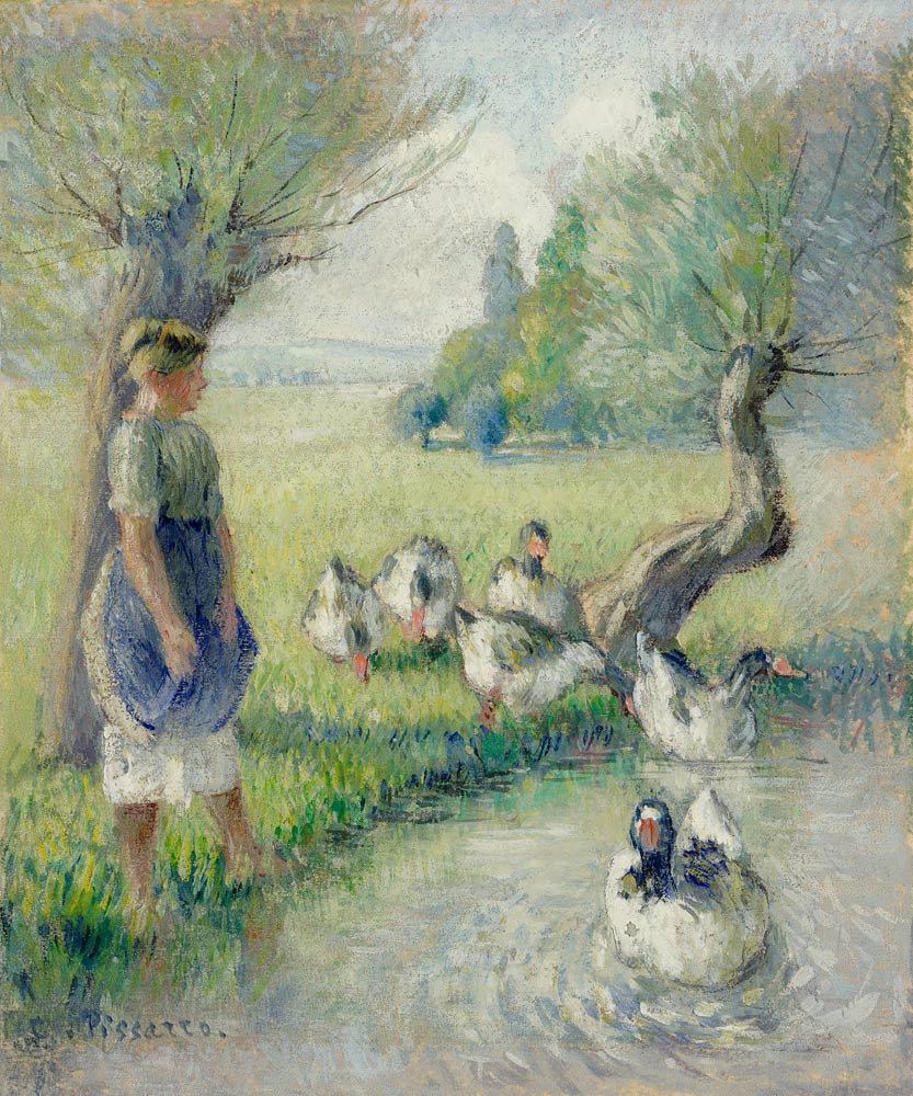 Die Gänsehirtin (Der Ententeich) from Camille Pissarro