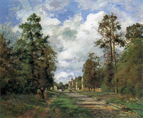 The Strasse to Louveciennes from Camille Pissarro