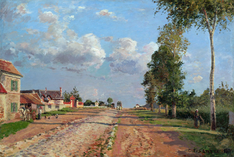 Route de Versailles, Rocquencourt from Camille Pissarro