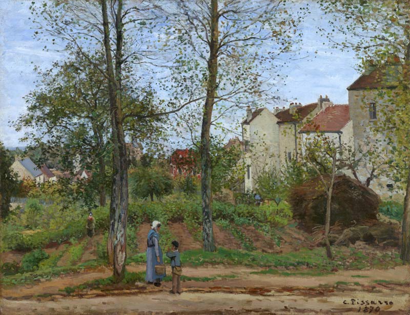 Countryside at Louveciennes I from Camille Pissarro