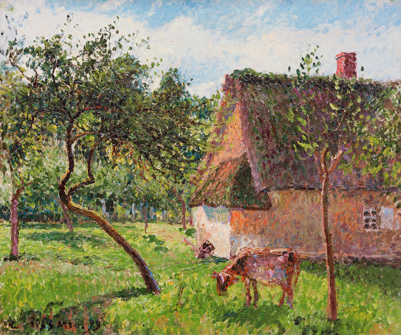 C.Pissarro, Obstgarten in Varengeville from Camille Pissarro