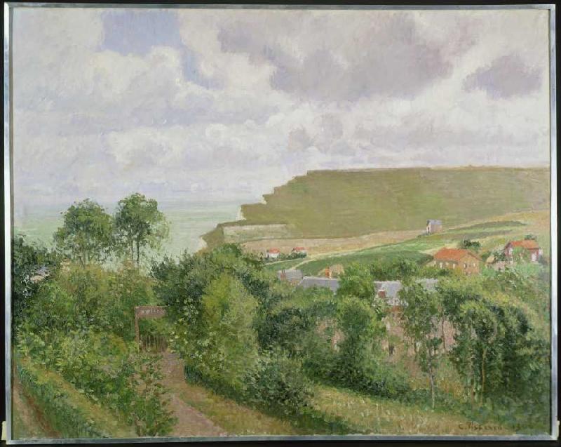 View of Berneval from Camille Pissarro