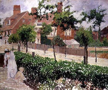 Bedford Park, Bath Road, London from Camille Pissarro