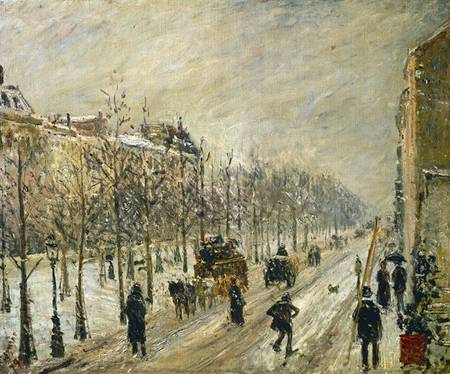 The Boulevards under Snow from Camille Pissarro