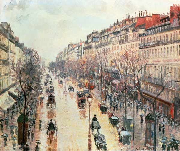 The Boulevard Montmartre from Camille Pissarro